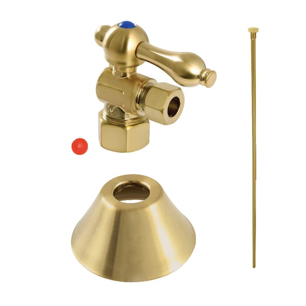 Plumbing Toilet Trim Kit, 58Inch x 38Inch OD Comp, Brushed Brass